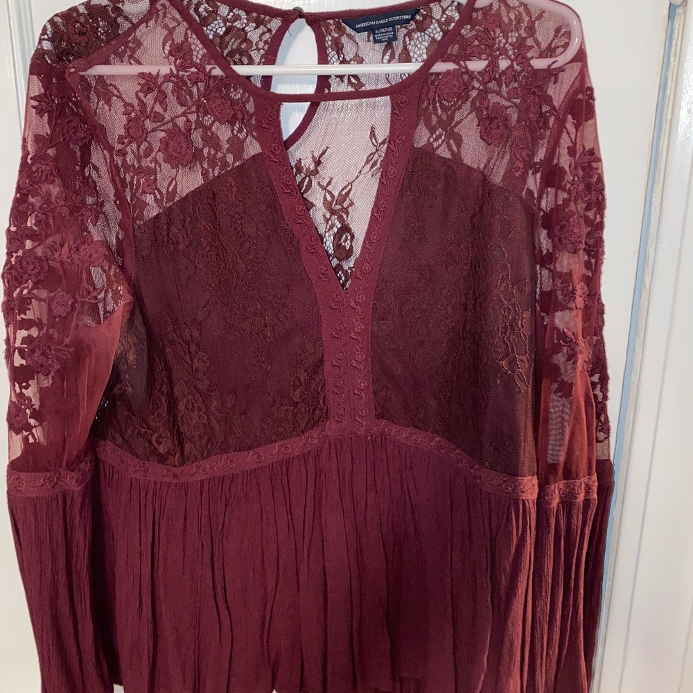 Lacy Long Sleeve Top